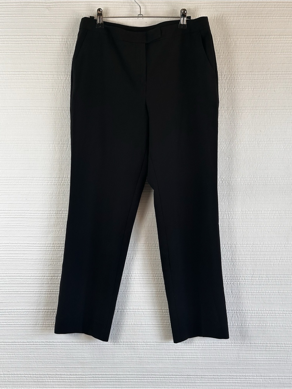 Jones New York Collection Black Stretch Straight Leg Trousers Size 4 –
